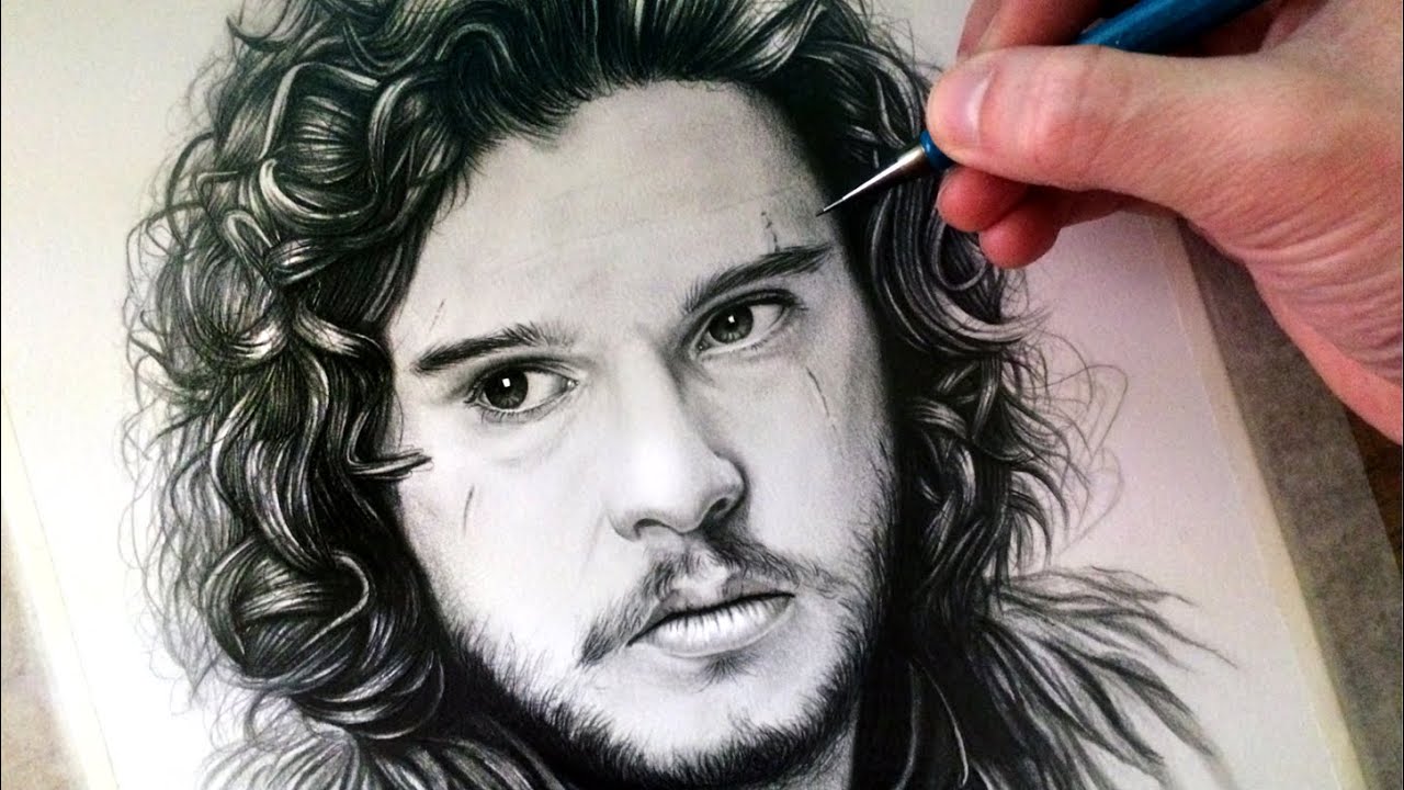1280x720 Drawing Jon Snow - Jon Snow Drawing