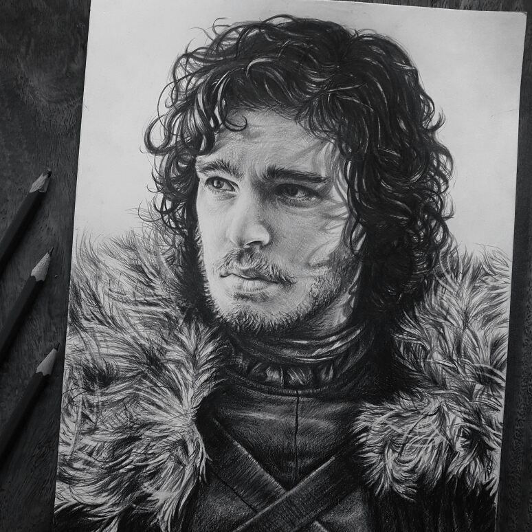 774x774 Jon Snow Drawing - Jon Snow Drawing