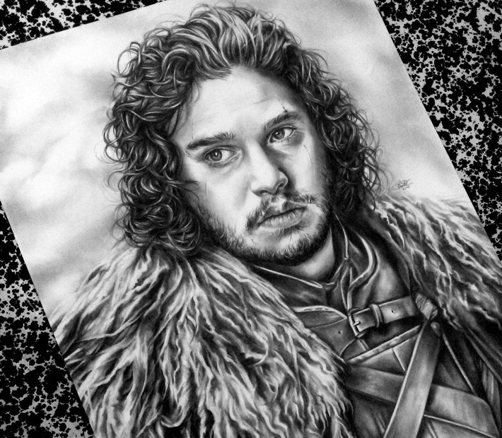 710x620 Jon Snow Drawing - Jon Snow Drawing