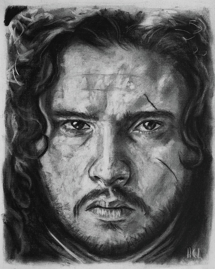 720x900 Kit Harington As Jon Snow Drawing - Jon Snow Drawing