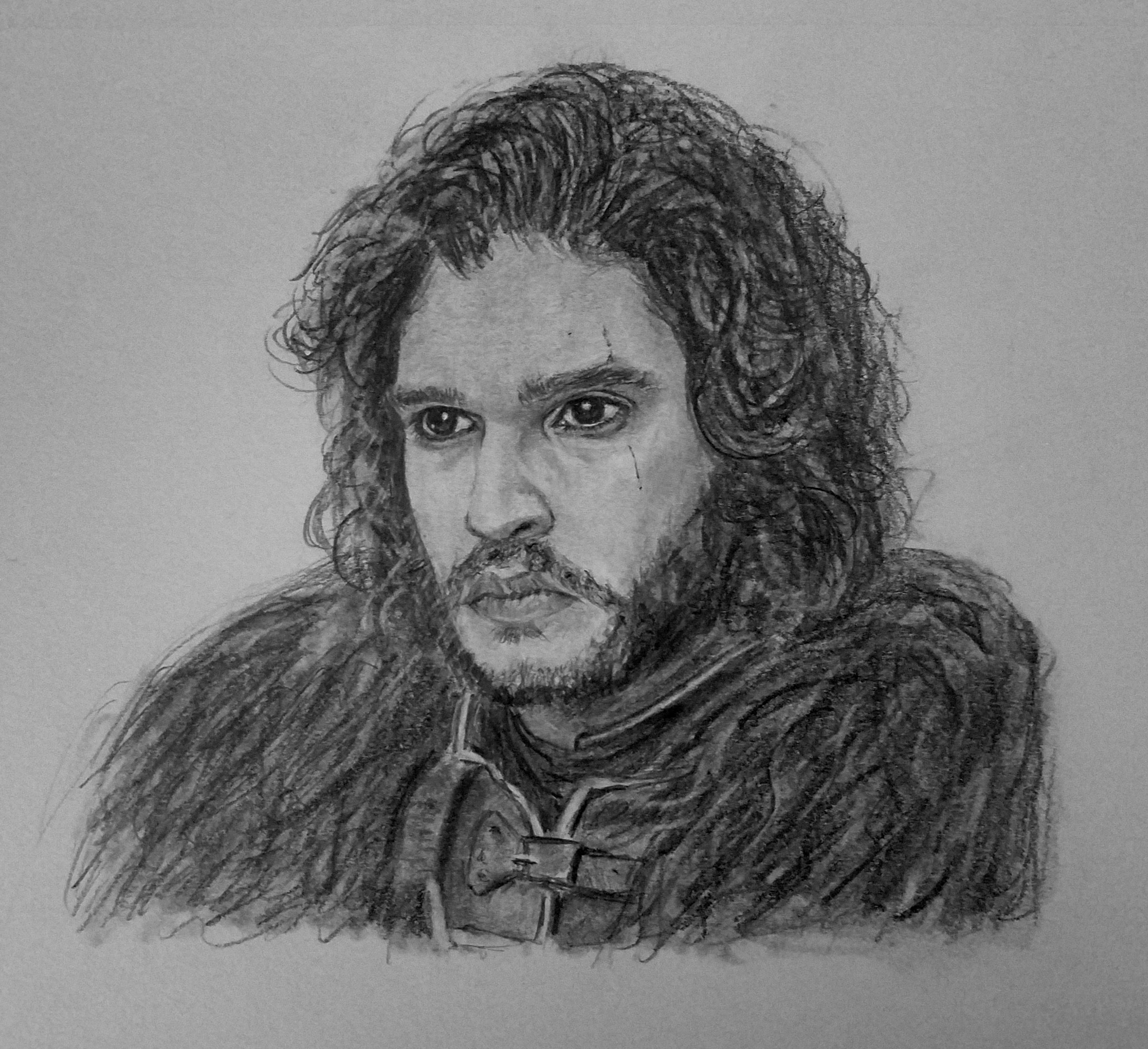 2894x2645 No Spoilers My Drawing Of Jon Snow Gameofthrones - Jon Snow Drawing