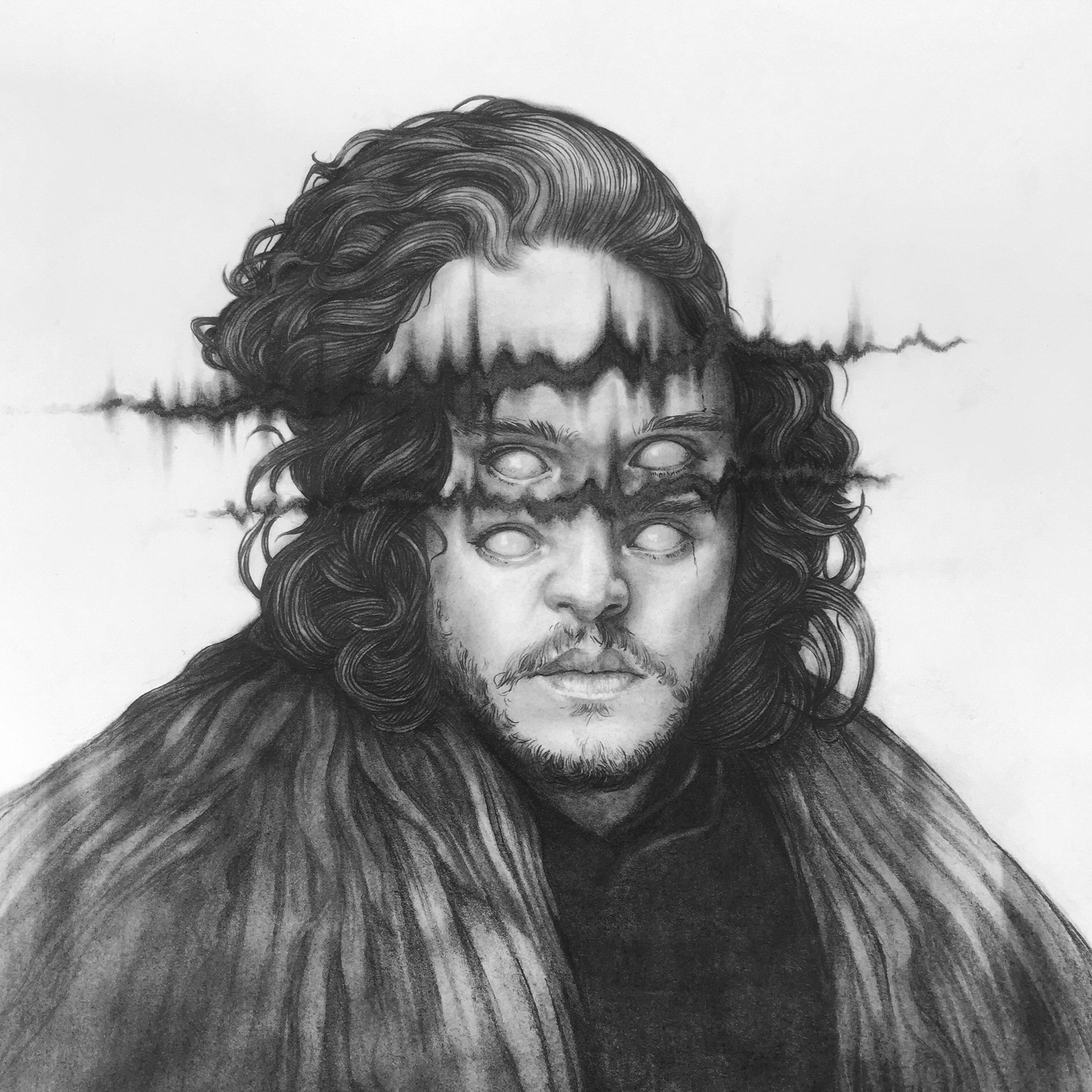 2316x2316 No Spoilers Now My Watch End's Jon Snow Drawing Gameofthrones - Jon Snow Drawing