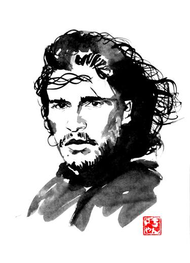 375x518 Jon Snow Painting - Jon Snow Drawing