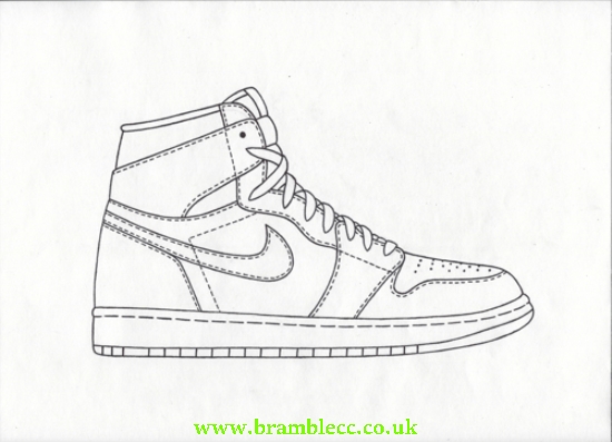 Jordan 1 Drawing at PaintingValley.com | Explore collection of Jordan 1