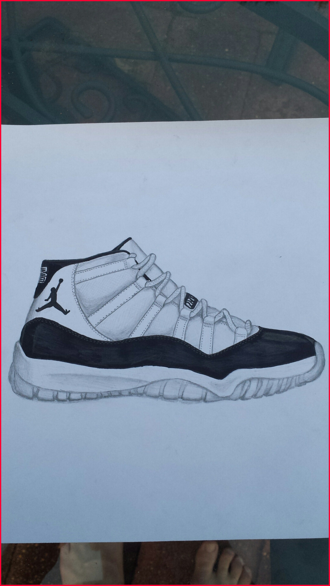 Jordan 11 Drawing at PaintingValley.com | Explore collection of Jordan