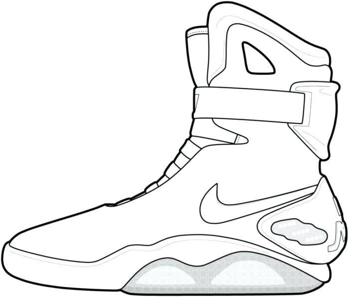 700x595 jordan coloring pages jordan coloring pages drawing - Jordan 12 Drawing