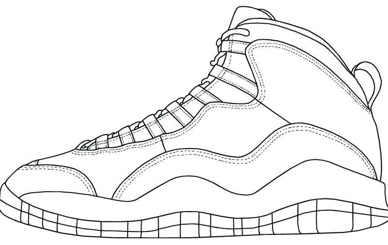 800x506 Jordan Coloring Page - Jordan 6 Drawing