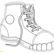 207x207 Coloring - Jordan 7 Drawing