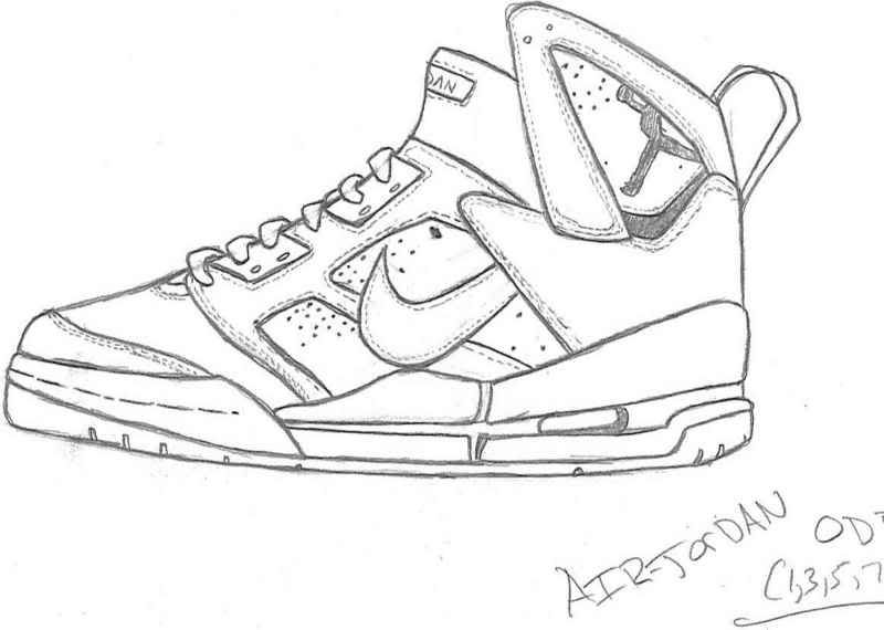 800x570 Canada Air Jordan Drawing - Jordan 7 Drawing