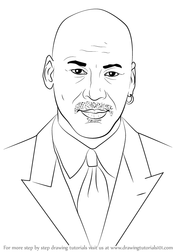 598x844 Learn How To Draw Michael Jordan - Jordan Drawings