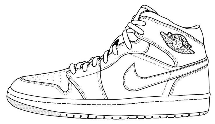 736x426 Jordan Shoes Drawing - Jordan Drawings