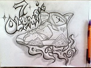 300x225 Air Jordan Drawing - Jordan Drawings