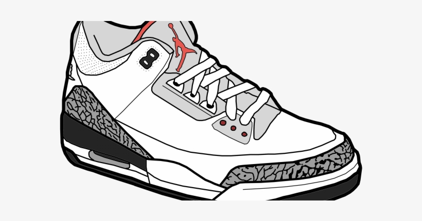 820x431 air jordan shoe drawings air jordan sneaker clipart - Jordan Drawings