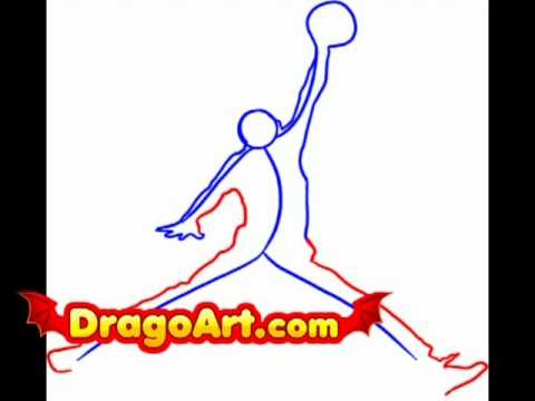 480x360 Hot Air Jordan Action Drawing - Jordan Logo Drawing