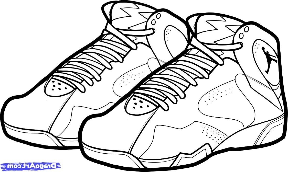 Jordan Shoe Drawing at PaintingValley.com | Explore collection of