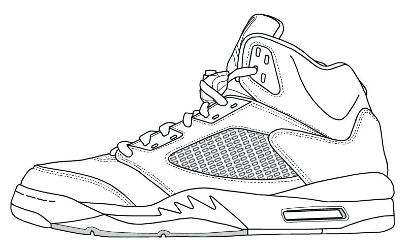 Jordan Shoes Drawing at PaintingValley.com | Explore collection of ...