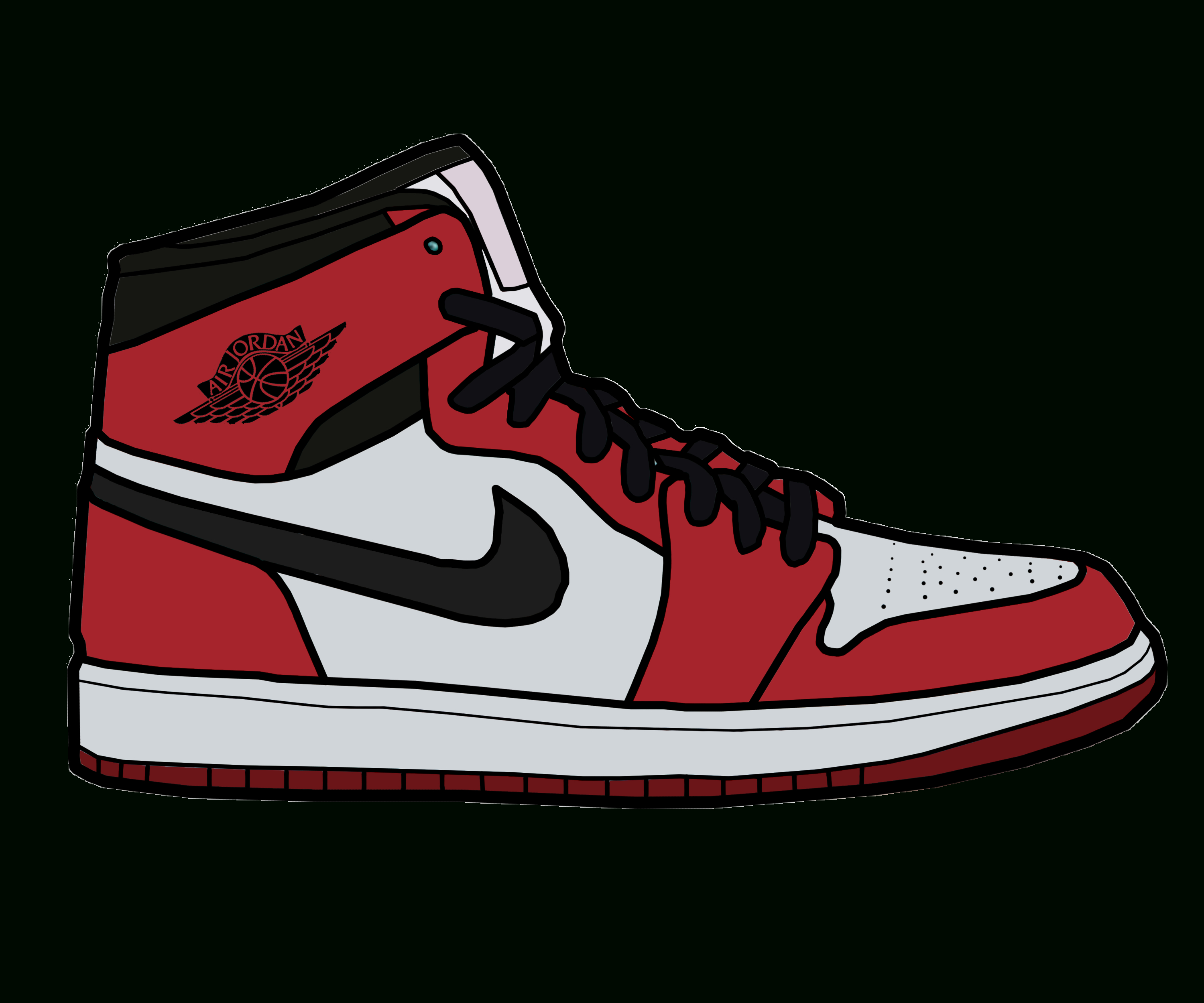 Jordan Shoes Drawing at PaintingValley.com | Explore collection of ...