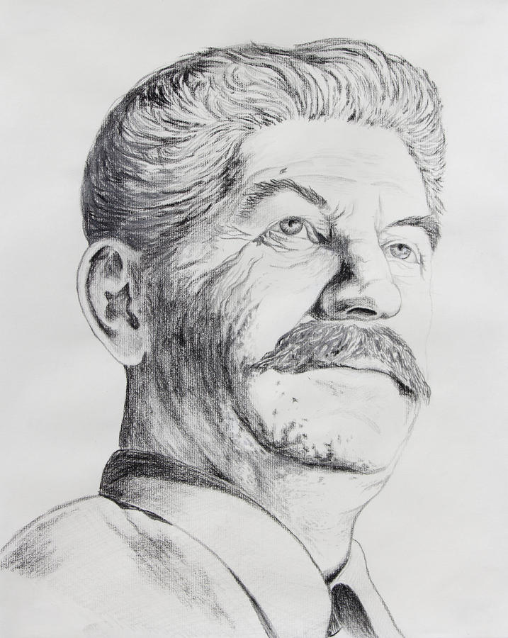 717x900 joseph stalin drawing - Joseph Stalin Drawing