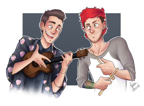 500x368 drawing my art top fan art ukulele twenty one pilots tyler joseph - Josh Dun And Tyler Joseph Drawing