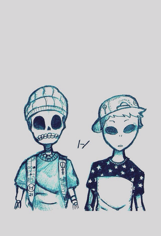545x800 tyler joseph josh dun clique art - Josh Dun And Tyler Joseph Drawing