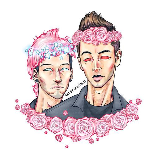 500x500 Instagram Photo - Josh Dun And Tyler Joseph Drawing