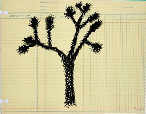 570x443 Ink Drawing Joshua Tree - Joshua Tree Drawing