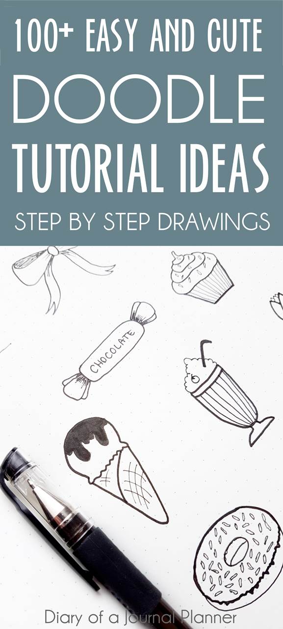 577x1280 ultimate list of bullet journal doodles - Journal Drawing Ideas