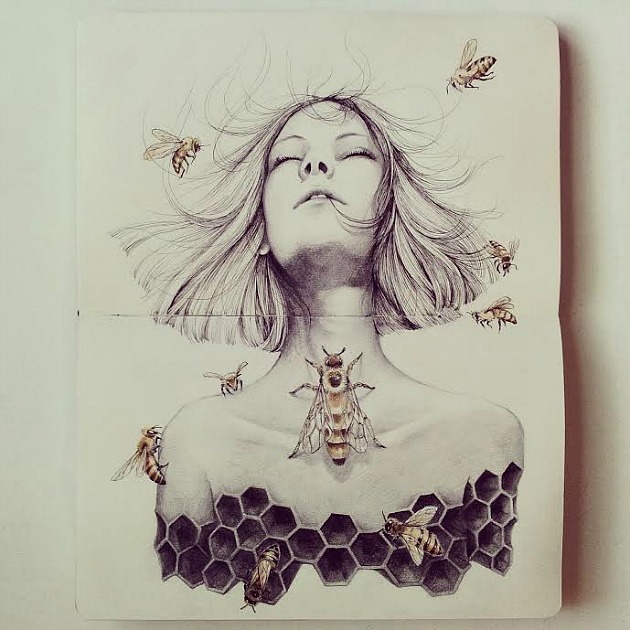 630x630 The Journal Diaries Mori's Drawings Seaweed Kisses - Journal Drawings