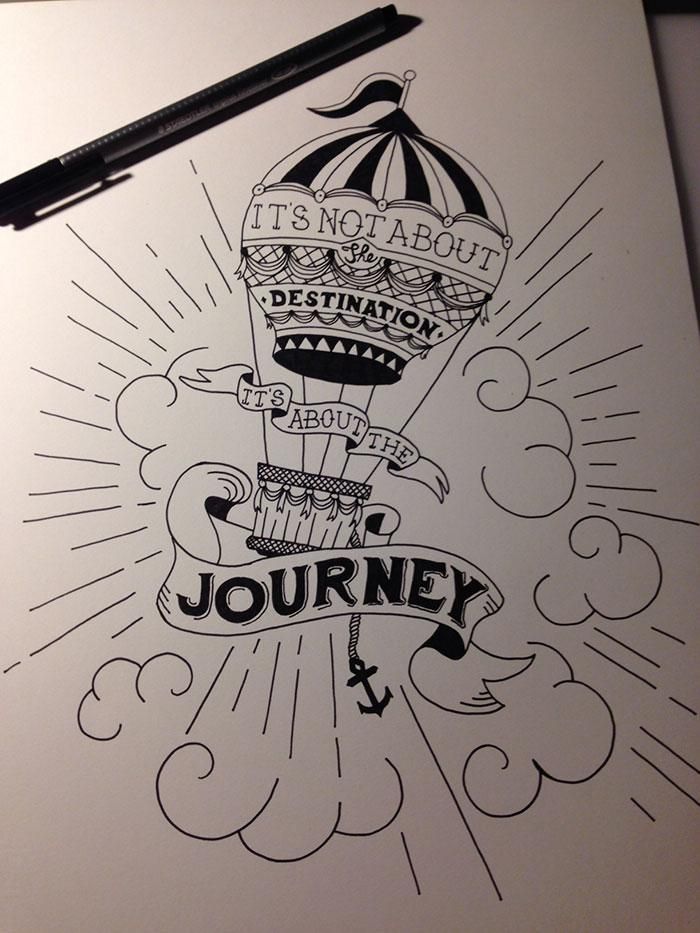 700x933 This Would Be A Cool Tat Alessandro Zaccaro's Beautiful Inked - Journey Drawing