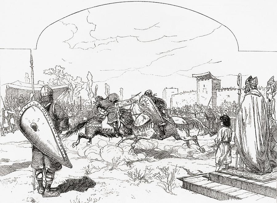 900x661 Knights In Medieval Jousting Drawing - Jousting Drawing