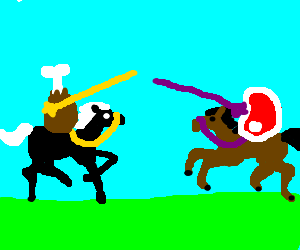 300x250 Meat Jousting Drawing - Jousting Drawing