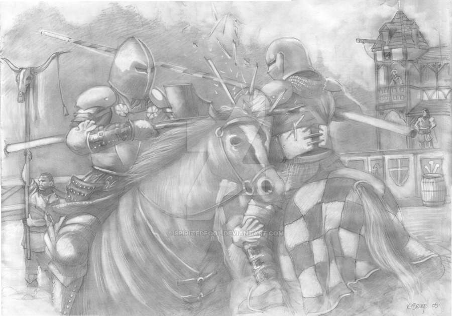 900x629 Pa Ren Faire Jousting Drawing - Jousting Drawing