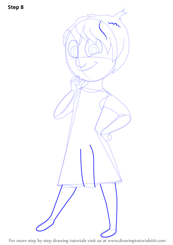 596x843 Learn How To Draw Joy From Inside Out - Joy From Inside Out Drawing