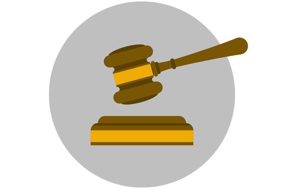 580x386 download judge gavel flat icon graphics - Judge Mallet Drawing