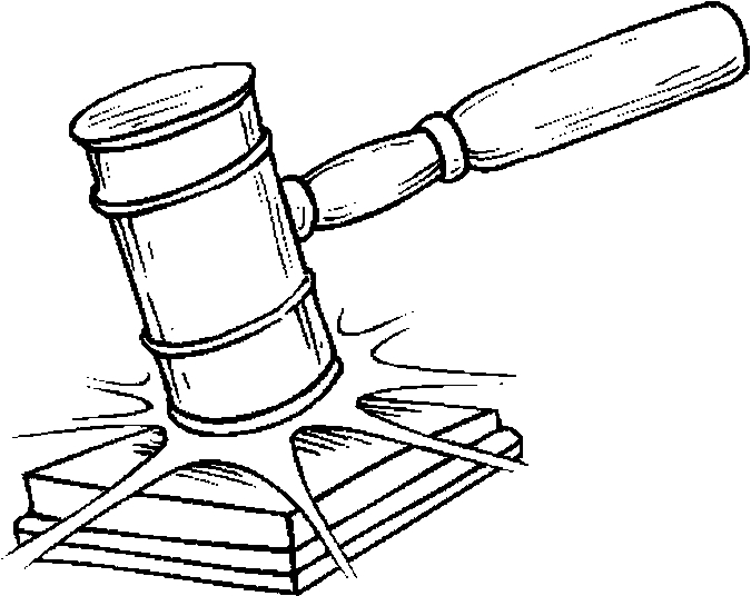 675x536 Gavel Drawing Free Download - Judge Mallet Drawing