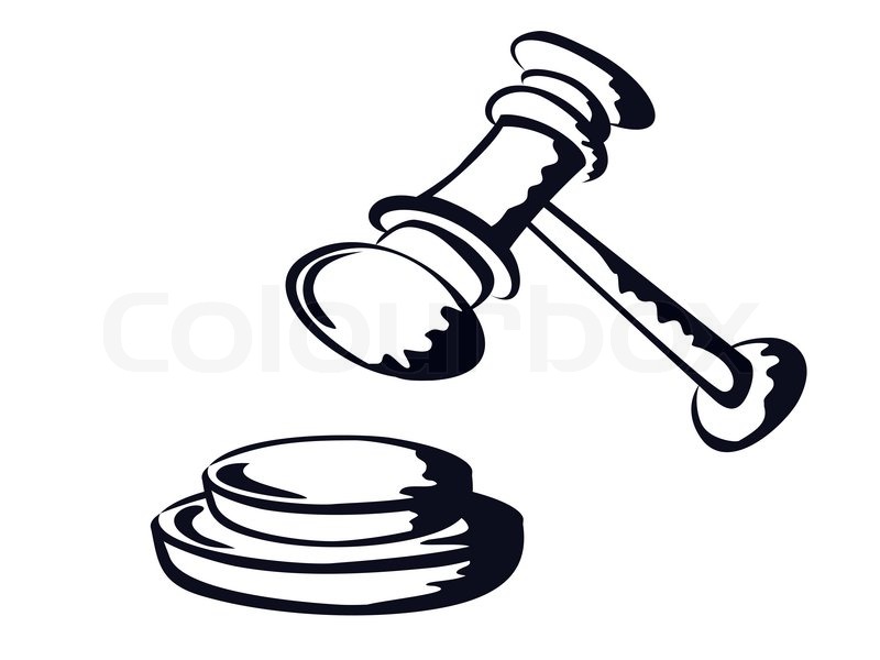 800x600 judge gavel,sketch shape,vector from stock vector colourbox - Judge Mallet Drawing