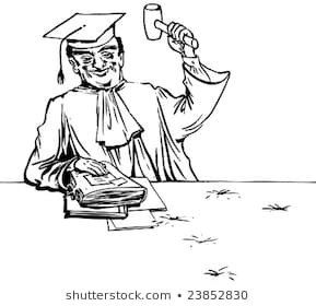 289x280 Judges Gavel Drawing Inspirational Man Standing Rain Money Cartoon - Judges Gavel Drawing