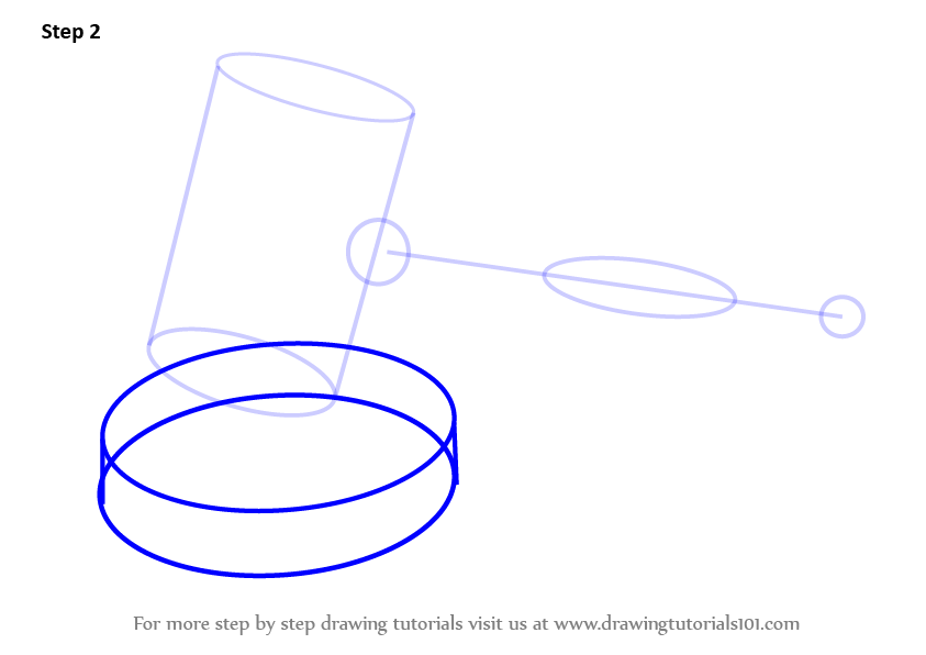 843x596 Learn How To Draw Judges Gavel - Judges Gavel Drawing