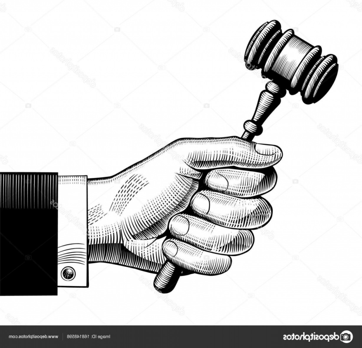 1228x1182 Stock Illustration Hand Holding Judges Gavel Lazttweet - Judges Gavel Drawing