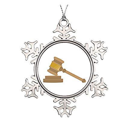 425x425 Judges Gavel Ceramic Round Christmas Ornament Home - Judges Gavel Drawing