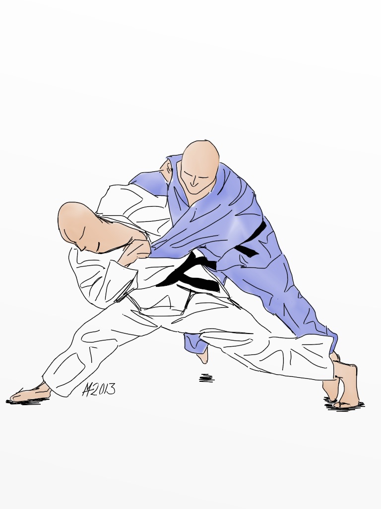 768x1024 The World's Best Photos Of Drawing And Judo - Judo Drawing