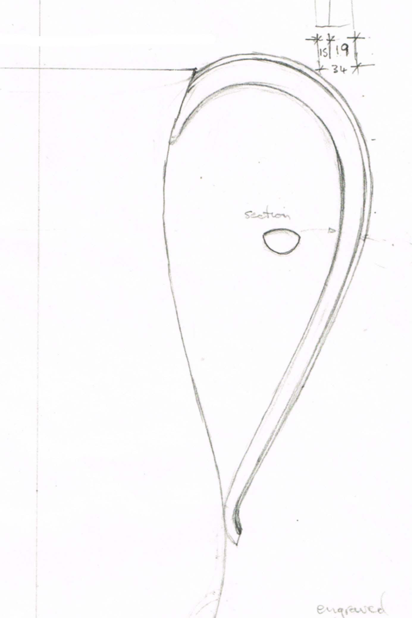 1385x2078 Silver Jug Drawing Handle Detail - Jug Drawing