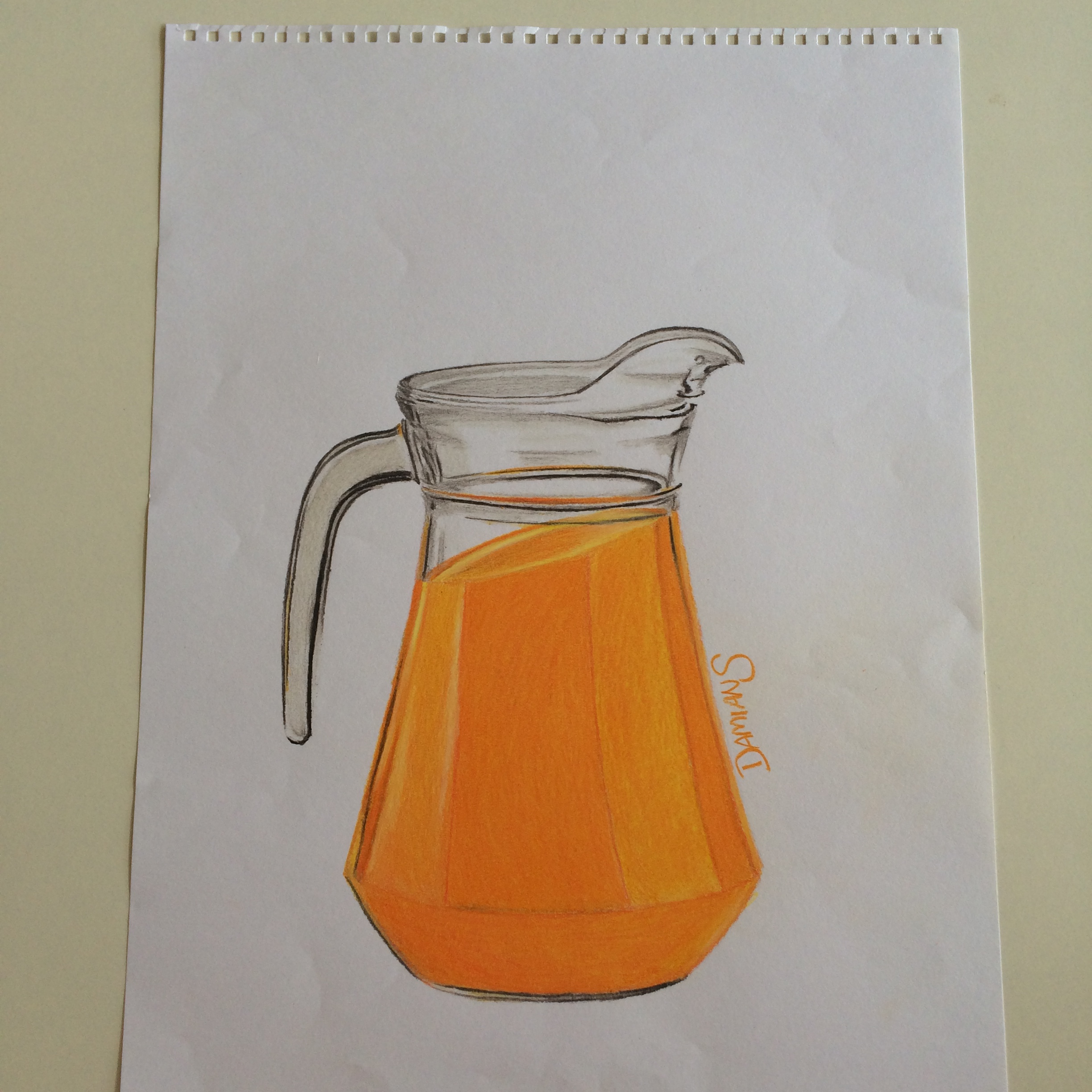 2448x2448 Artfido Buy Art Online J Is For Jug Of Juice Drawing - Jug Drawing