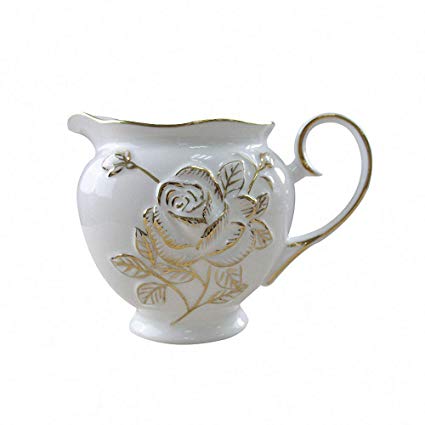 425x425 royal embossed rose porcelain creamer fine new bone - Jug Drawing