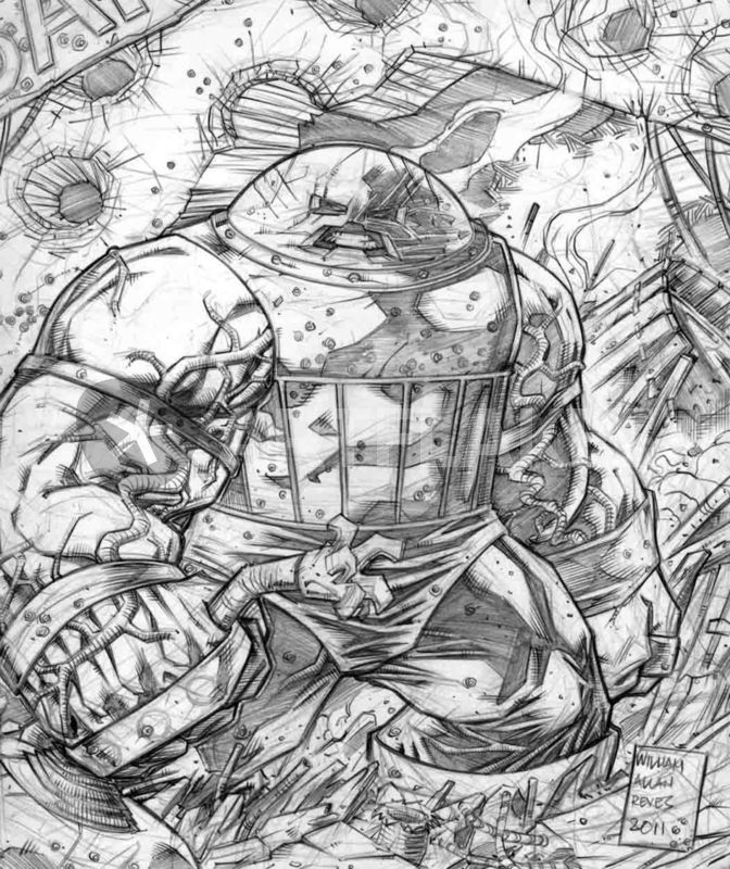 672x800 The Juggernaut Drawing Art Prints And Posters - Juggernaut Drawing