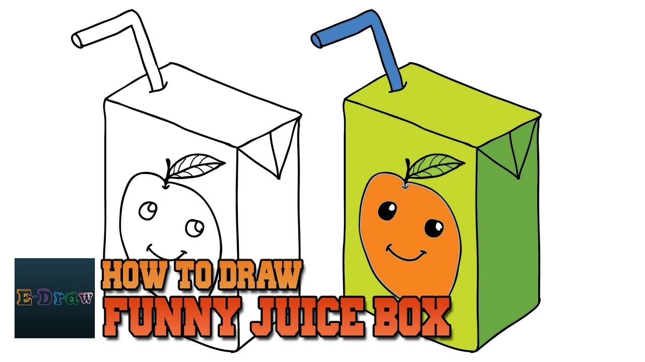 1280x720 how to draw a funny juice box step - Juice Box Drawing