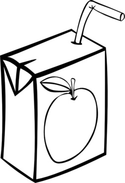 252x368 juice box drawing free vector download - Juice Box Drawing