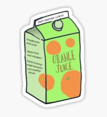 210x230 orange juice drawing stickers redbubble - Juice Box Drawing