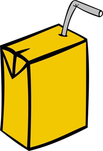 342x500 vector drawing of juice in box - Juice Box Drawing