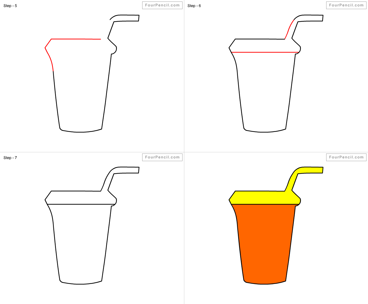 1250x1032 how to draw juice for kids step - Juice Drawing